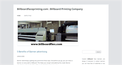 Desktop Screenshot of billboardfaceprinting.com