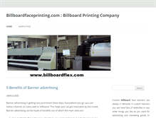 Tablet Screenshot of billboardfaceprinting.com